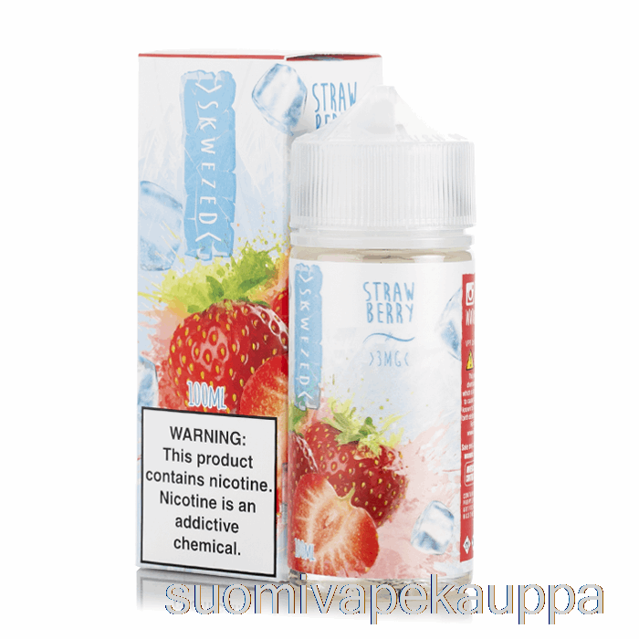 Vape Box Jäämansikka - Skwezed E-neste - 100ml 3mg